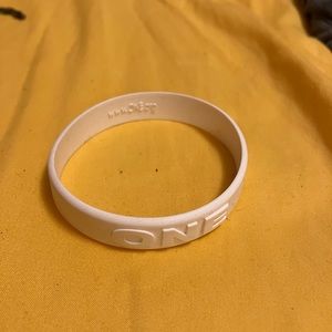 One silicone bracelet